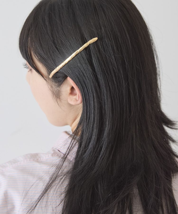 AMERICAN HOLIC「ニュアンスメタルラインバレッタ」|その他|Gold