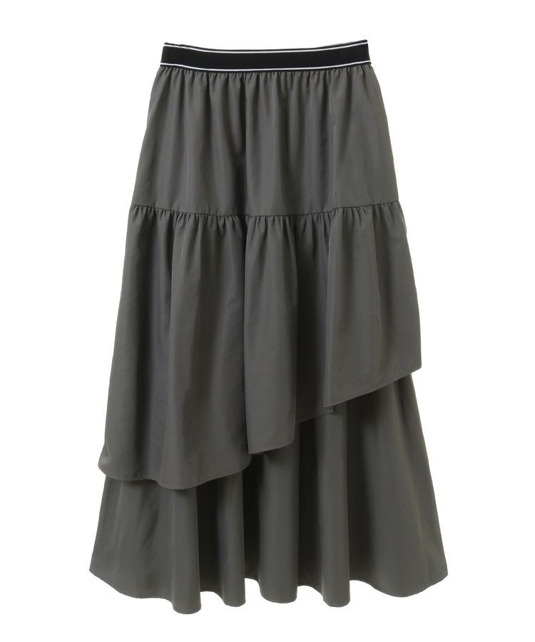 Green Parks「ウエストラインフリルティアードスカート」|スカート|