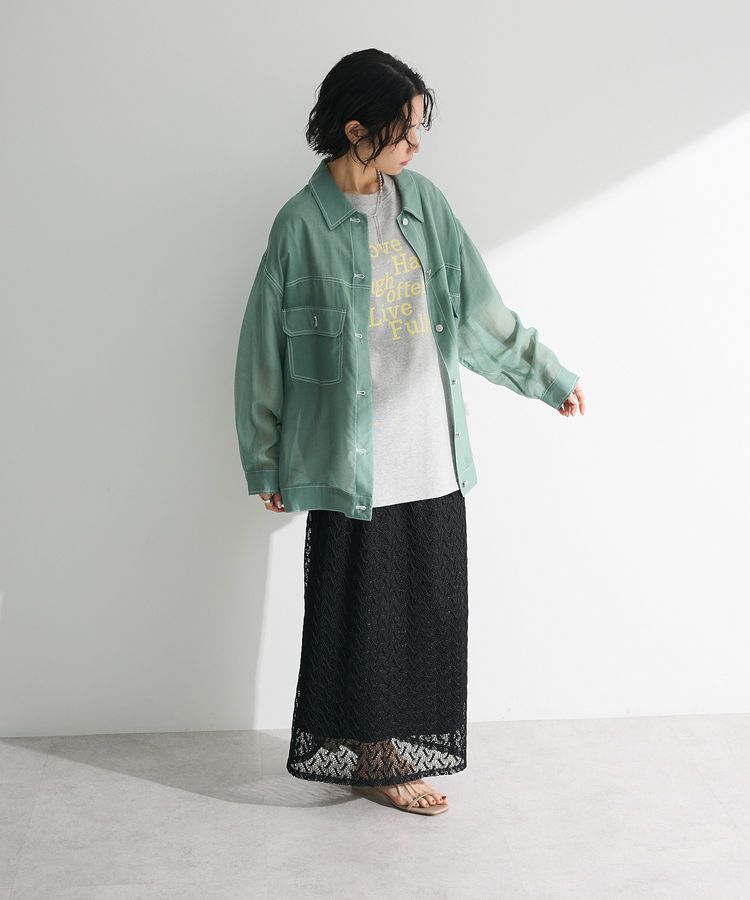Green Parks「・ELENCARE DUE ロゴpt 6分袖TEE」|Tシャツ・カットソー|