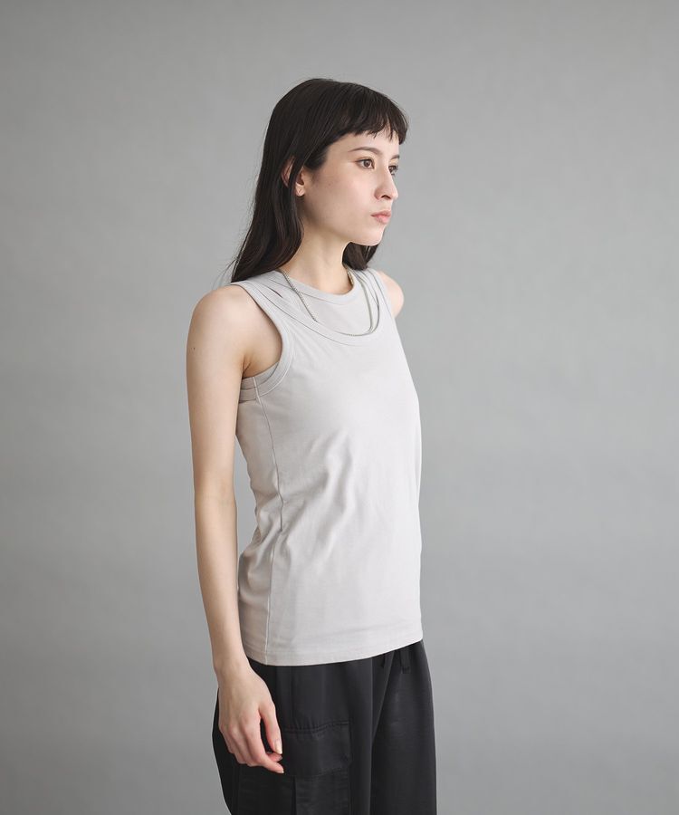 GARAGE OF GOOD CLOTHING「【日本製】天竺レイヤードタンクトップ」|Tシャツ・カットソー|