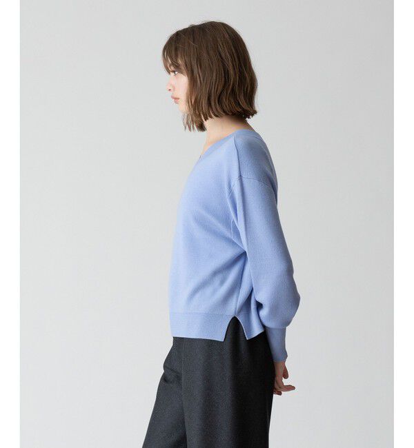 allureville「【セットアップ対応可能】ウールスムース2WAYネックプルオーバー」|ニット・セーター|