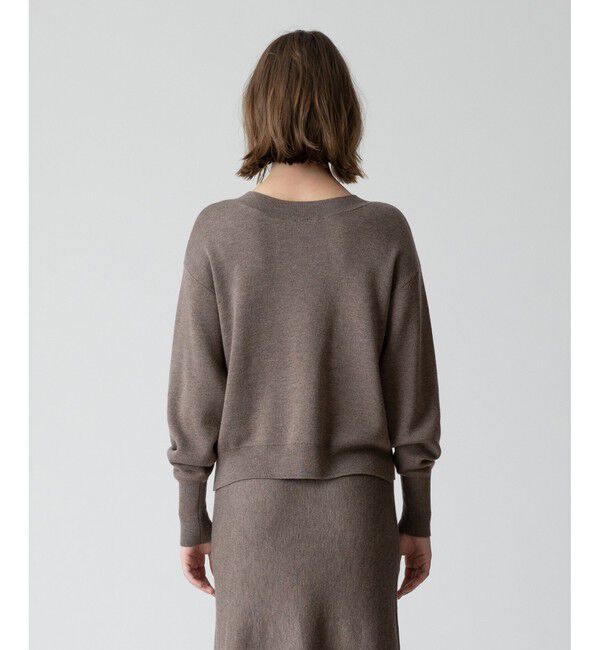 allureville「【セットアップ対応可能】ウールスムース2WAYネックプルオーバー」|ニット・セーター|