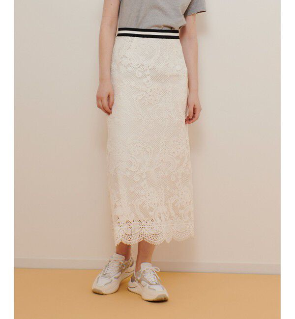 allureville「メッシュレーススカート」|スカート|