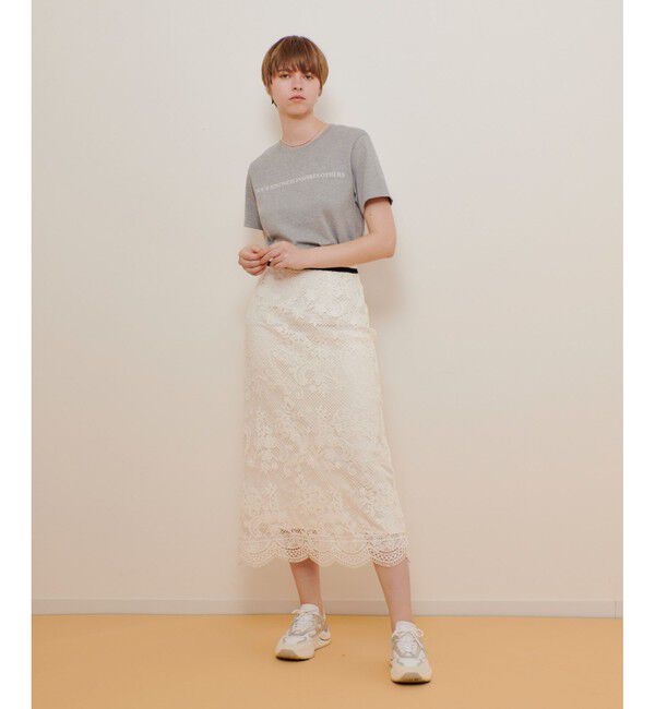 allureville「メッシュレーススカート」|スカート|