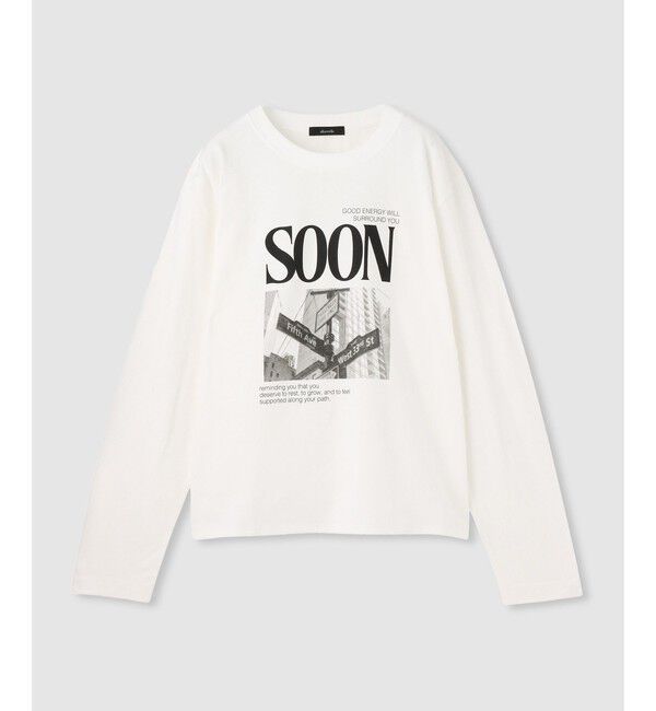 allureville「サイネージロゴロンT」|Tシャツ・カットソー|オフホワイト