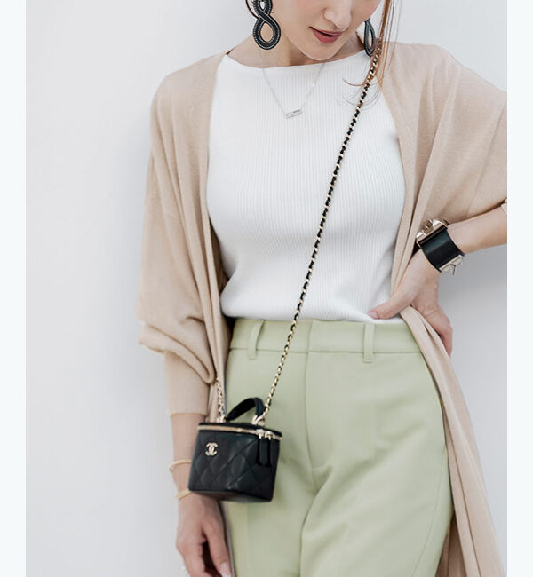 ur's「【星玲奈さんコラボアイテム】リブニットトップス」|ニット・セーター|ホワイト