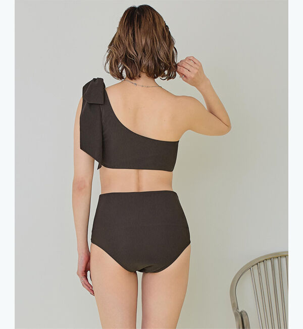 SEA DRESS「ワンショルダーデザインリブビキニ」|ビキニ|