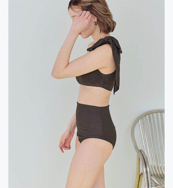 SEA DRESS「ワンショルダーデザインリブビキニ」|ビキニ|