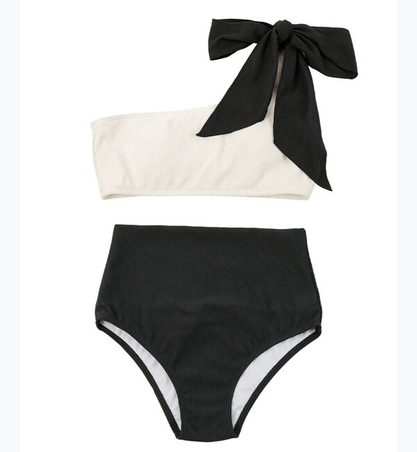 SEA DRESS「ワンショルダーデザインリブビキニ」|ビキニ|