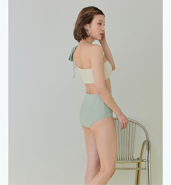 SEA DRESS「ワンショルダーデザインリブビキニ」|ビキニ|