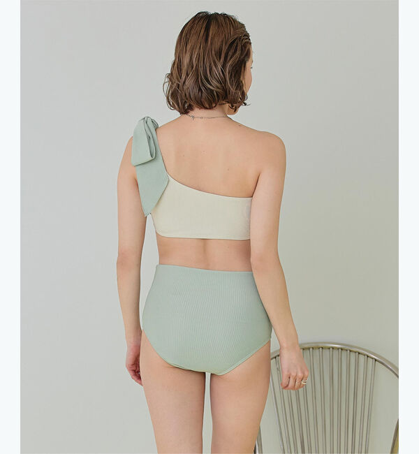 SEA DRESS「ワンショルダーデザインリブビキニ」|ビキニ|