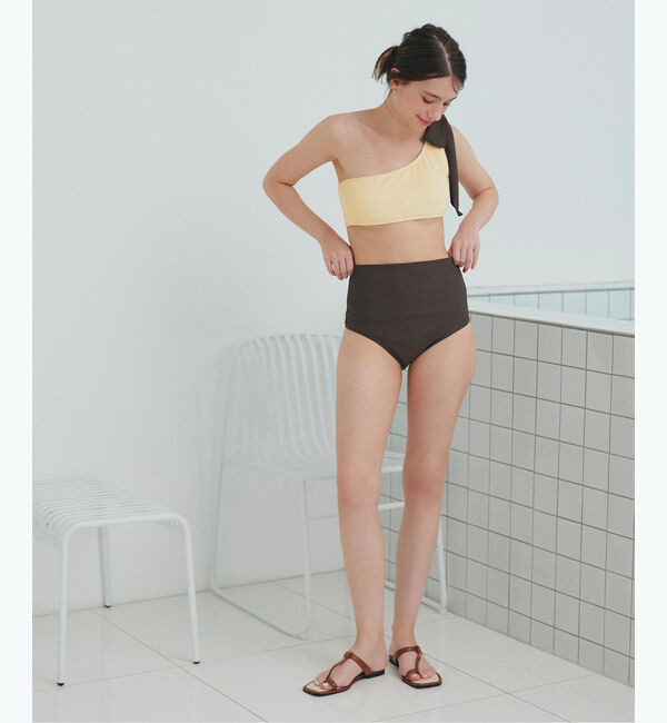 SEA DRESS「ワンショルダーデザインリブビキニ」|ビキニ|