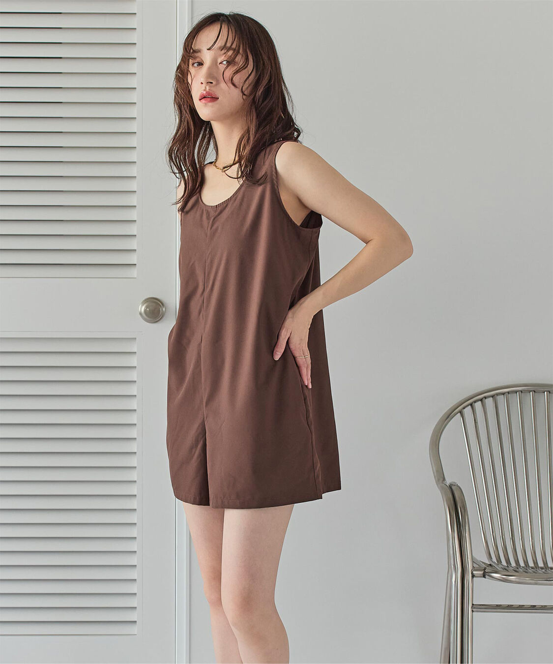 SEA DRESS「シンプルタンクトップオールインワン/水着」|コンビネゾン|