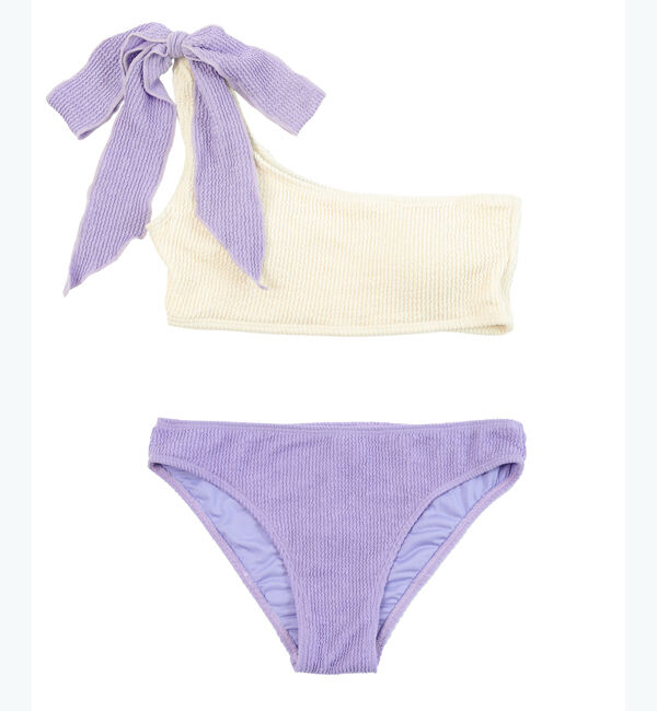 SEA DRESS「uneuneワンショルダーリボンビキニ/水着」|ビキニ|