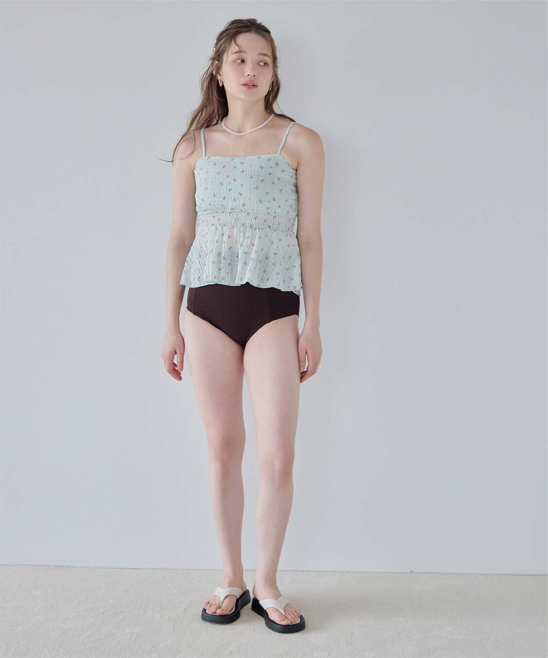 SEA DRESS「3点セット/ライトシャーリングトップス付ビキニ/水着」|ビキニ|