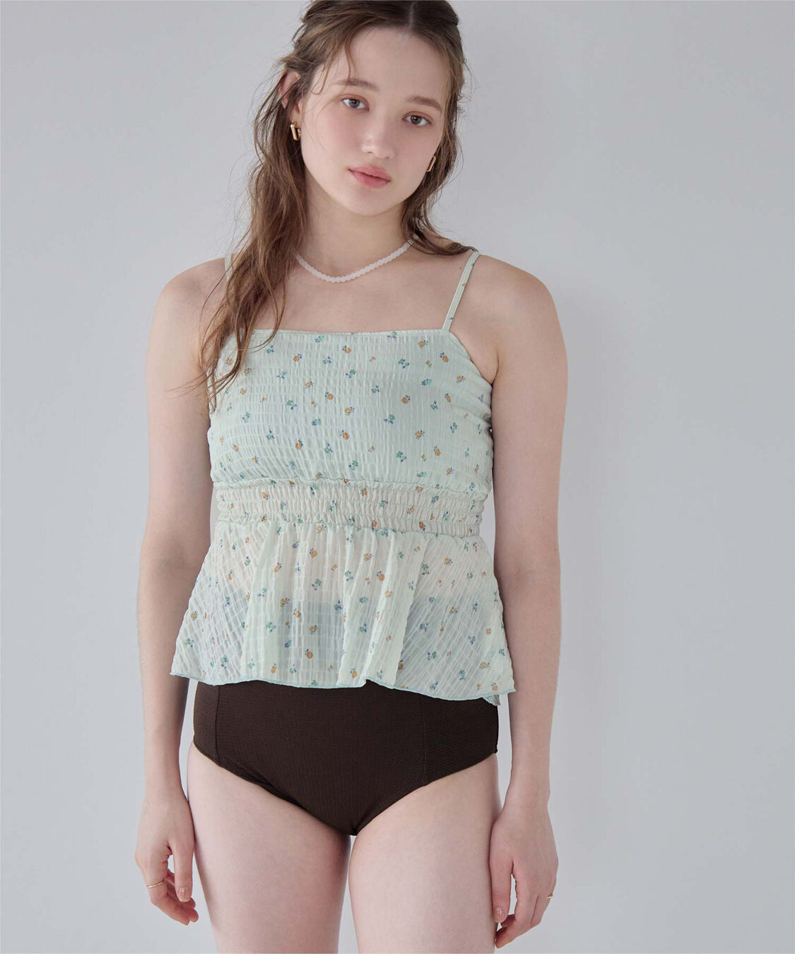 SEA DRESS「3点セット/ライトシャーリングトップス付ビキニ/水着」|ビキニ|