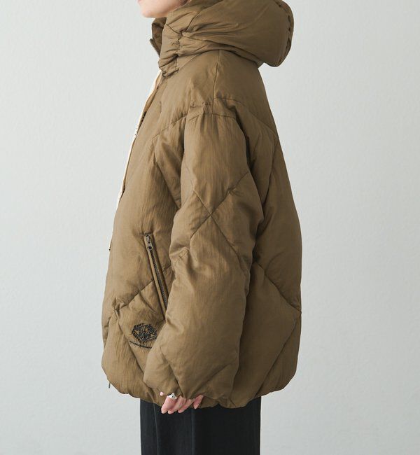  「リサイクルダウンジップアップフードジャケット」|テーラードジャケット|