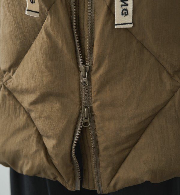  「リサイクルダウンジップアップフードジャケット」|テーラードジャケット|