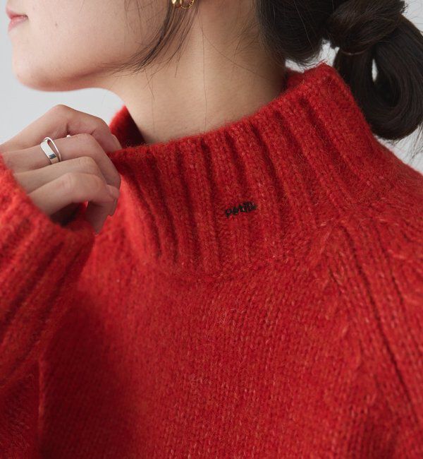  「アルパカ混ハイネックニットプルオーバー」|キャミソール|