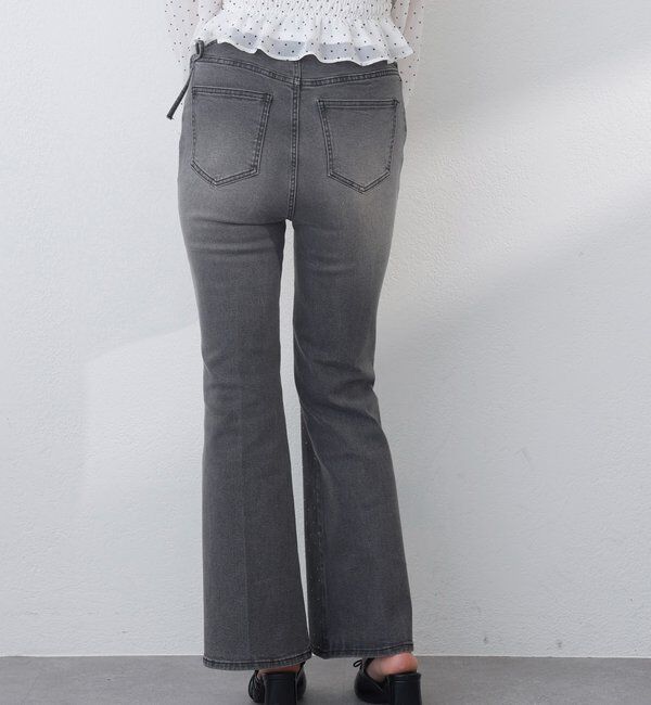  「サイドカットレース美脚ビジューデニム」|その他|