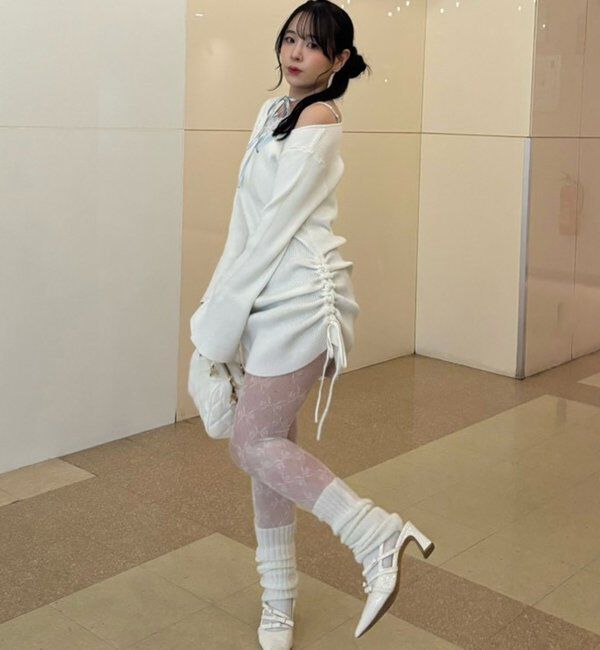  「【omiyu企画】レースサテンキャミSETニットミニワンピ」|その他|