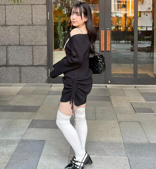  「【omiyu企画】レースサテンキャミSETニットミニワンピ」|その他|