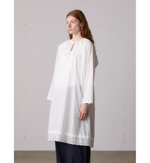 MidiUmi「MidiUmi ヘムレーススモックワンピース」|ワンピース|