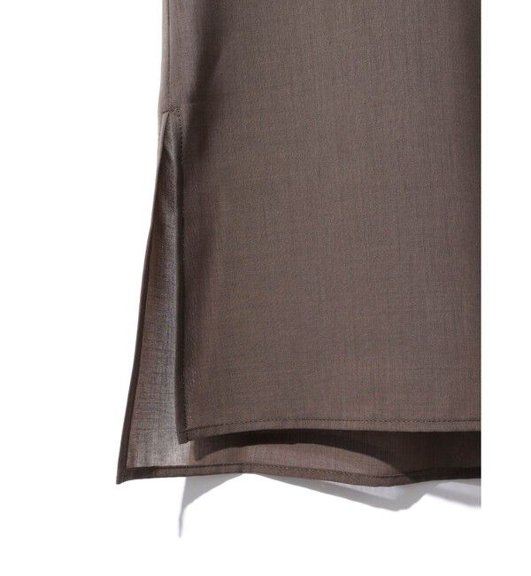 MIDIUMISOLID「MIDIUMISOLID for Ladies フレアスリーブシアーシャツ」|シャツ・ブラウス|