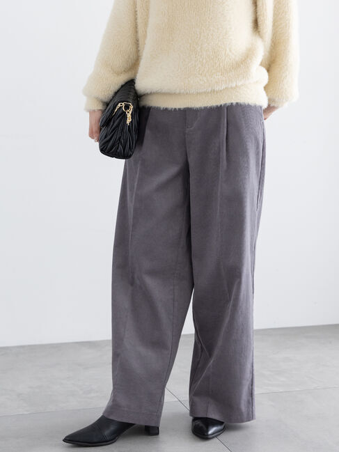 Te chichi「ソフトコーデュロイワイドパンツ」|その他|