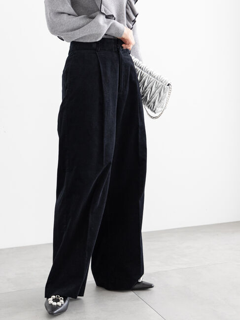 Te chichi「ソフトコーデュロイワイドパンツ」|その他|