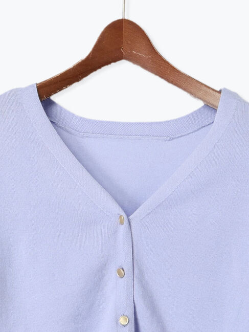 Te chichi TERRASSE「金釦前後2WAYカーディガン」|カーディガン|