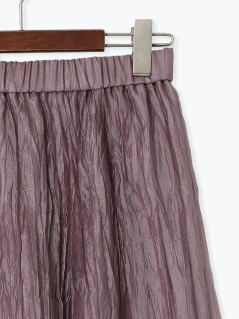 Te chichi TERRASSE「シャイニークリンクルスカート《2025spring catalog item》」|スカート|