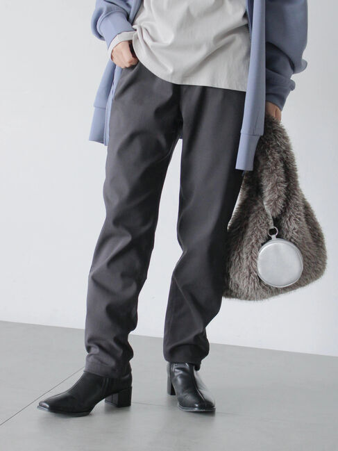 Samansa Mos2 blue「裏起毛ストレッチパンツ」|その他|