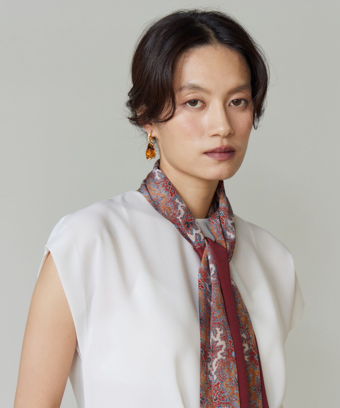 FAVORITE SUKINAMONO「Slim Danica Scarf スリムスカーフ《Tapis Noir》」|ストール|
