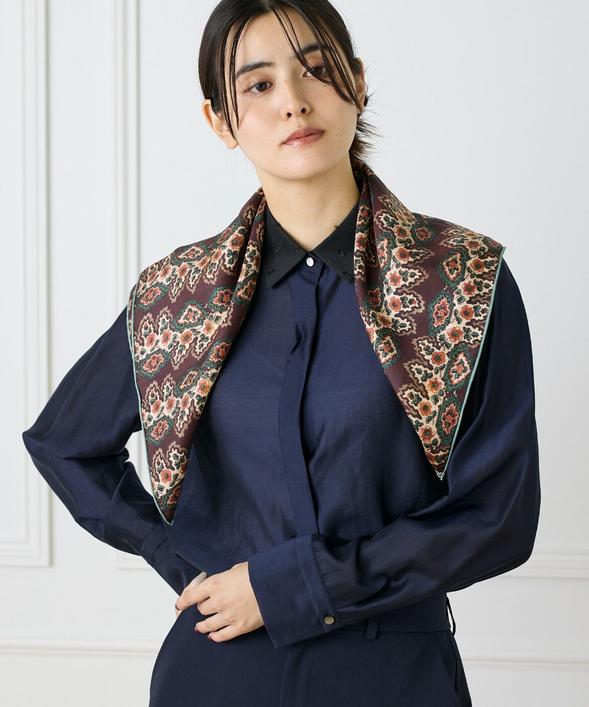 FAVORITE SUKINAMONO「Small Classical Dara Scarf スカーフ《Tapis Noir》」|ストール|