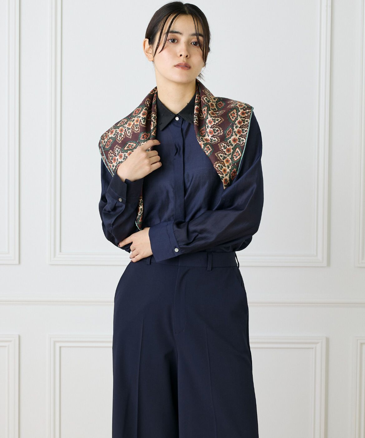 FAVORITE SUKINAMONO「Small Classical Dara Scarf スカーフ《Tapis Noir》」|ストール|