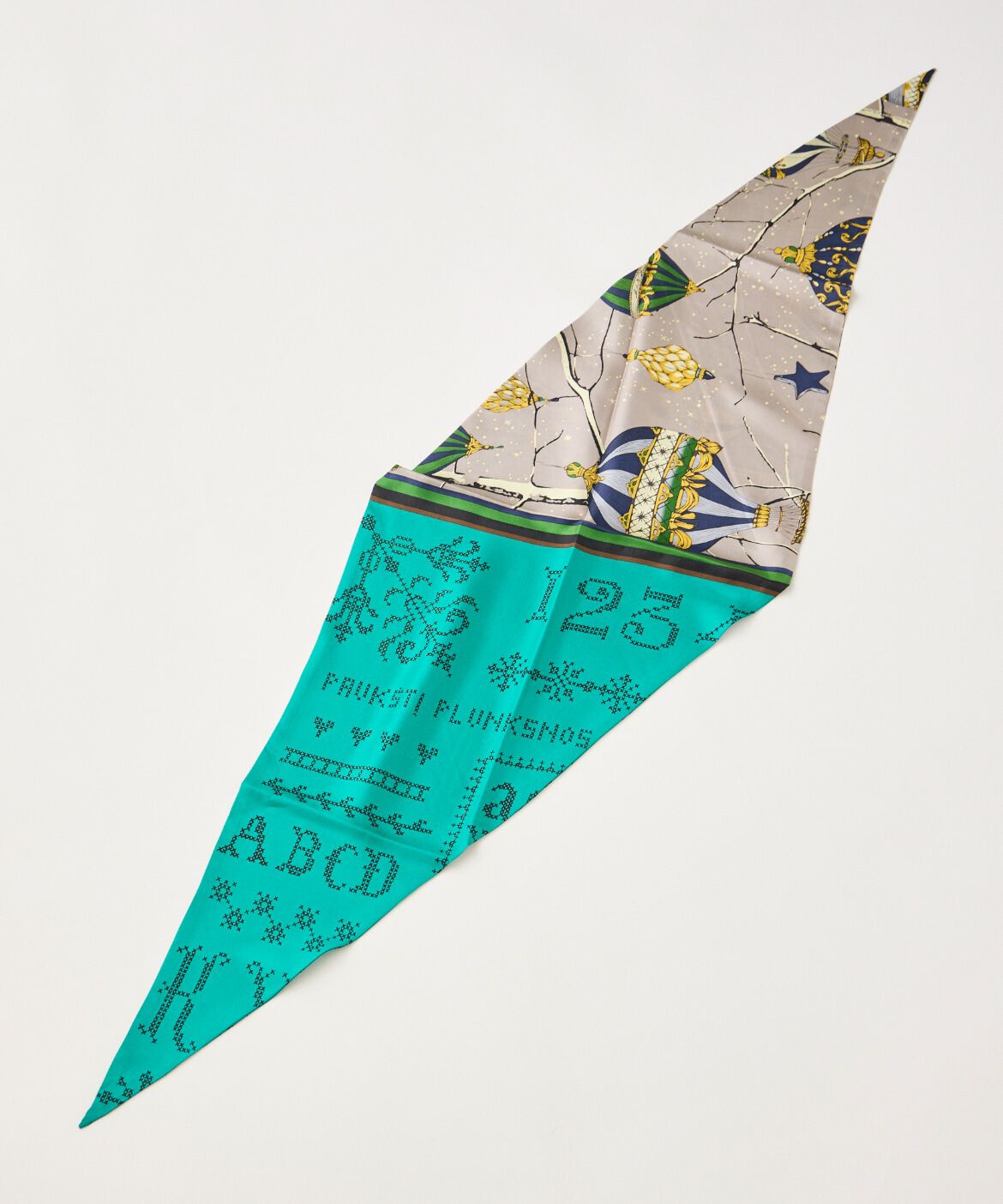 FAVORITE SUKINAMONO「ダイヤ型スカーフ　クロスステッチバンダナ《manipuri》」|ストール|