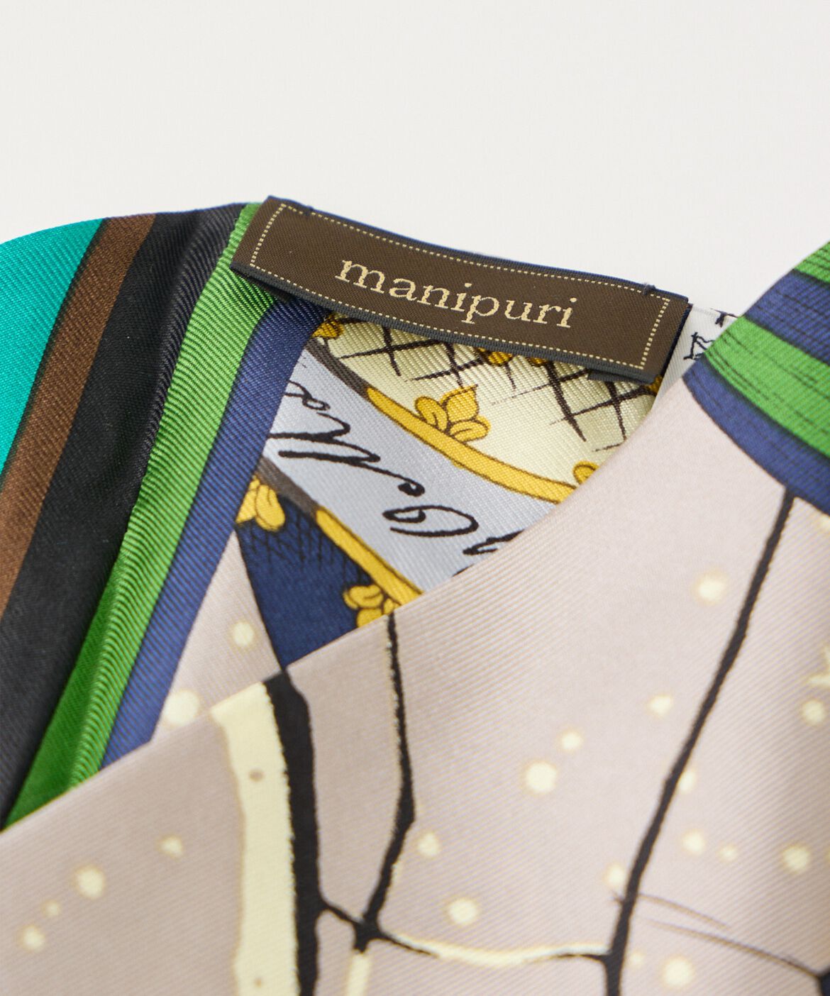 FAVORITE SUKINAMONO「ダイヤ型スカーフ　クロスステッチバンダナ《manipuri》」|ストール|