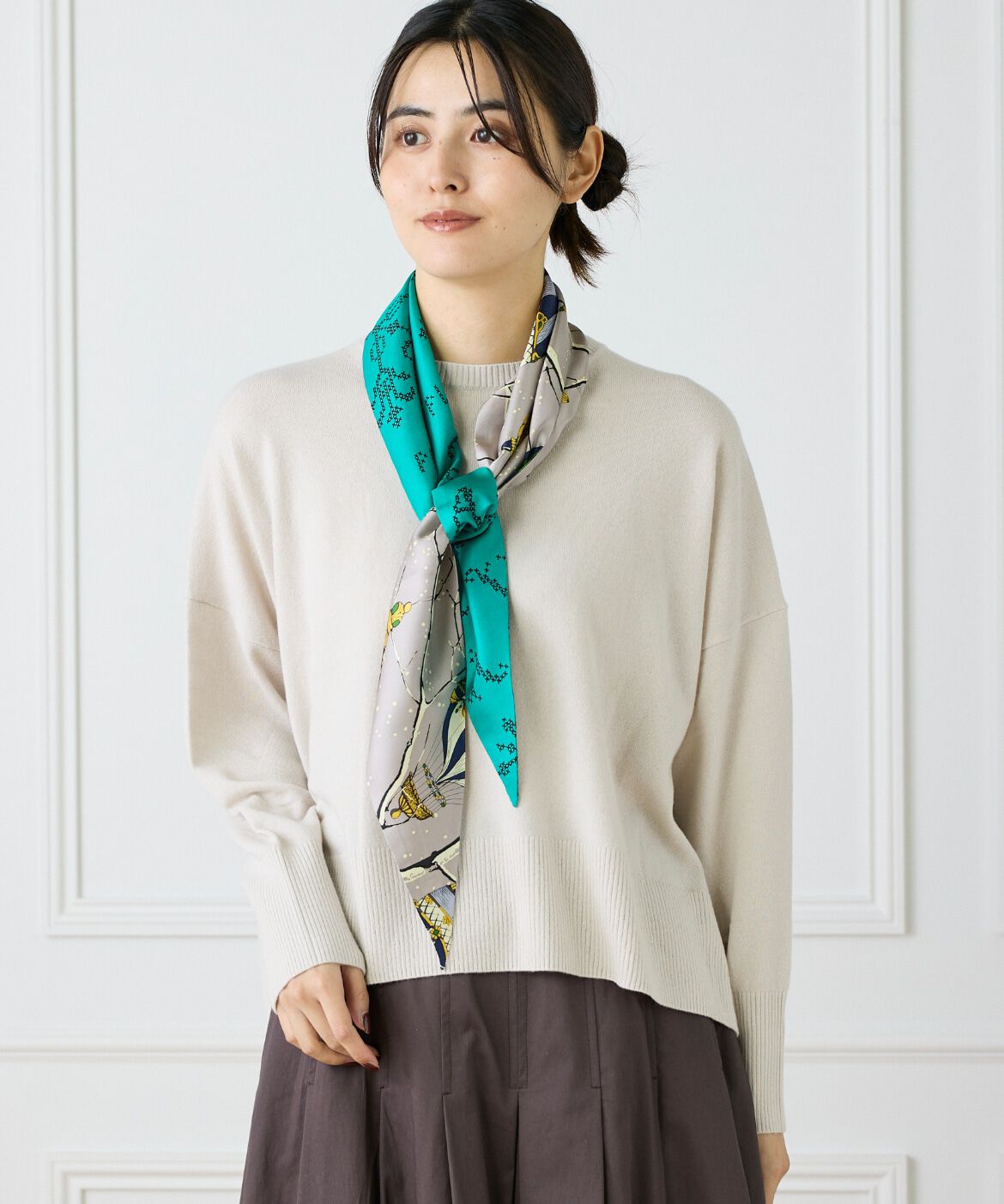 FAVORITE SUKINAMONO「ダイヤ型スカーフ　クロスステッチバンダナ《manipuri》」|ストール|