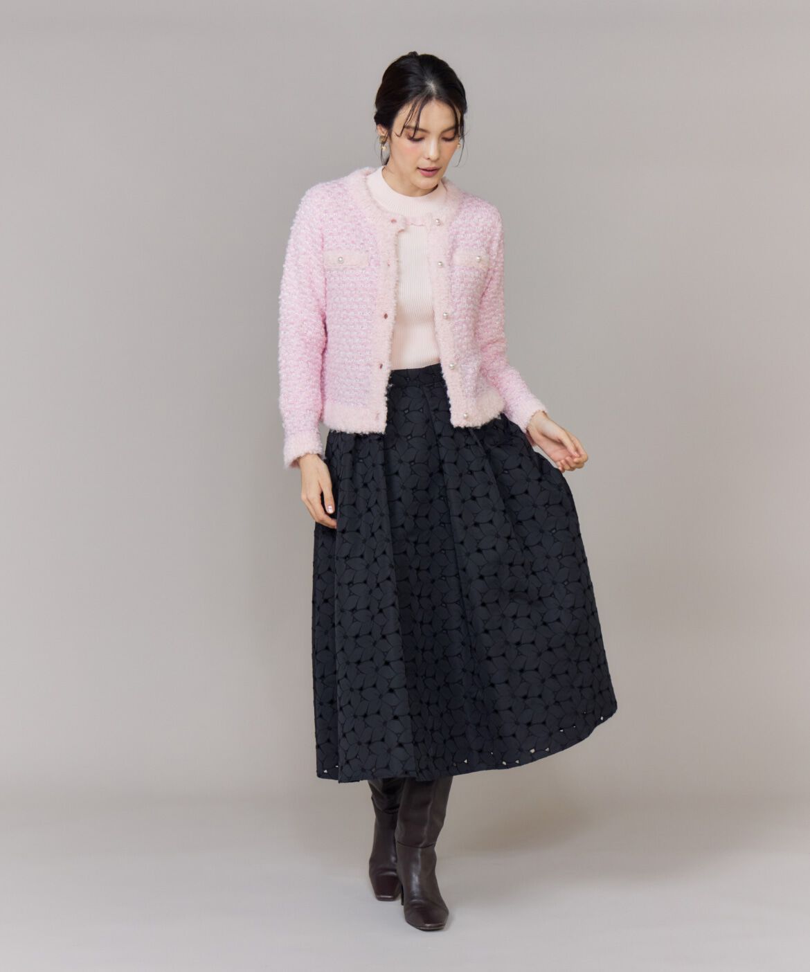 Maglie le cassetto「ハイネックリブプルオーバー」|ニット・セーター|