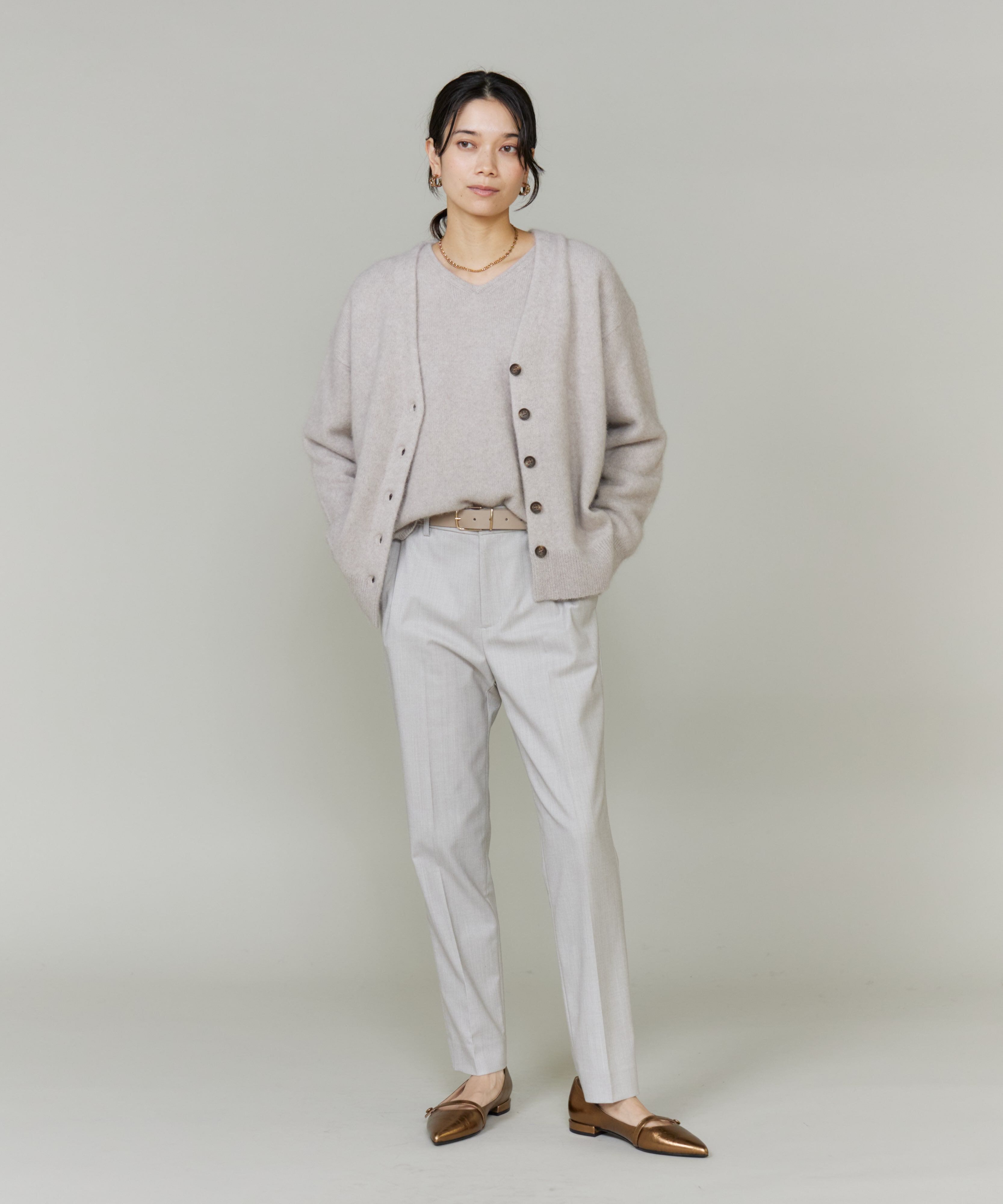 INED「《大きいサイズ》テーパードパンツ」|その他|