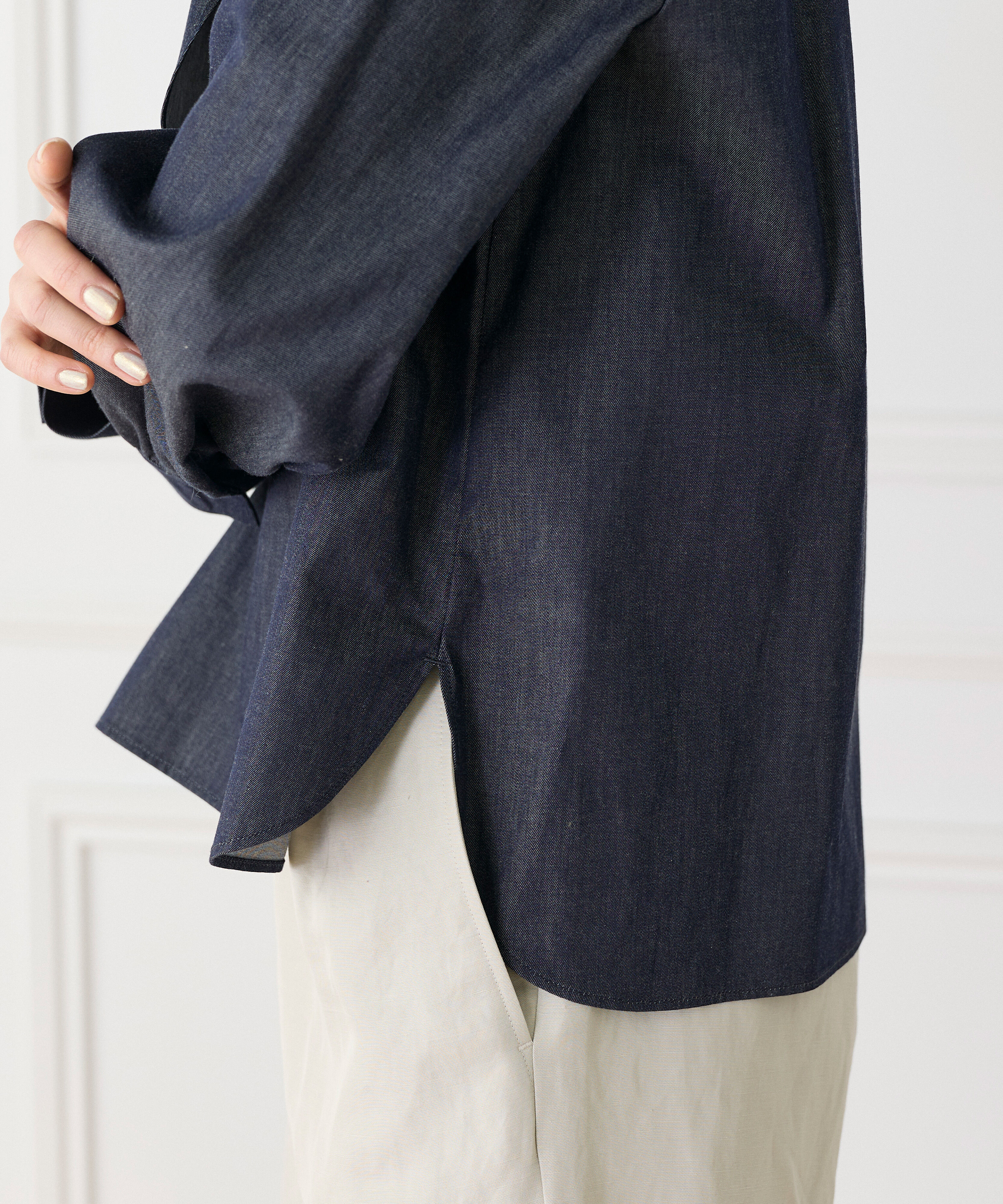 Le Souk「《大きいサイズ》ハイネックボウタイ付きブラウス　」|シャツ・ブラウス|