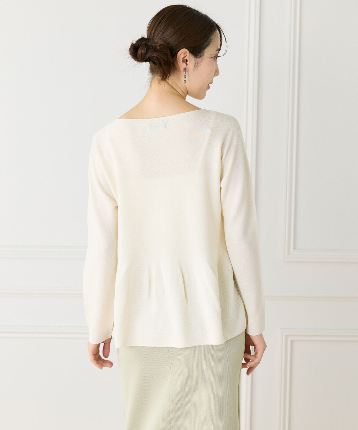 7-IDconcept.「ヘムフレア プルオーバー」|ニット・セーター|