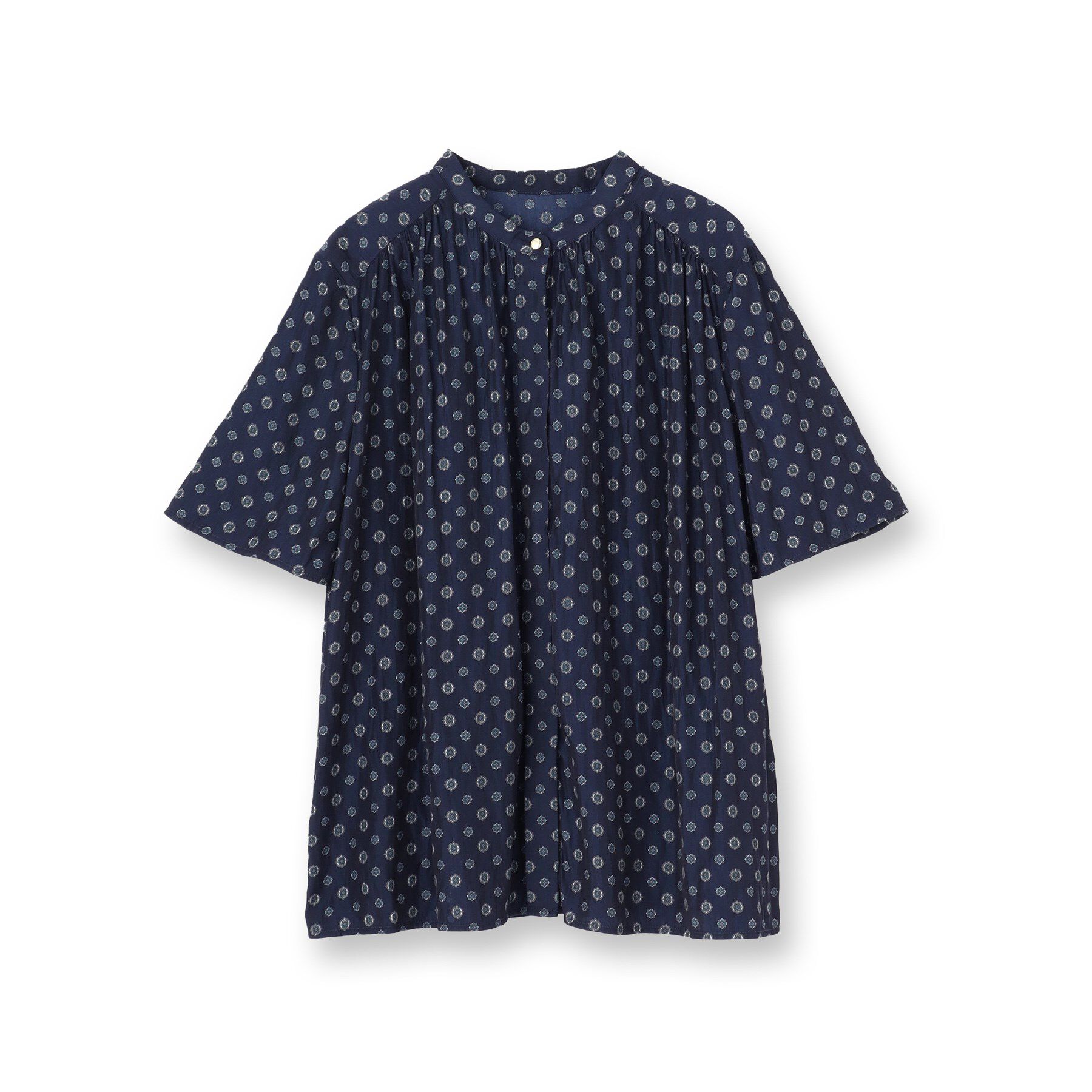 UNTITLED「【セットアップ可能/オンオフ】小紋柄ブラウス」|シャツ・ブラウス|