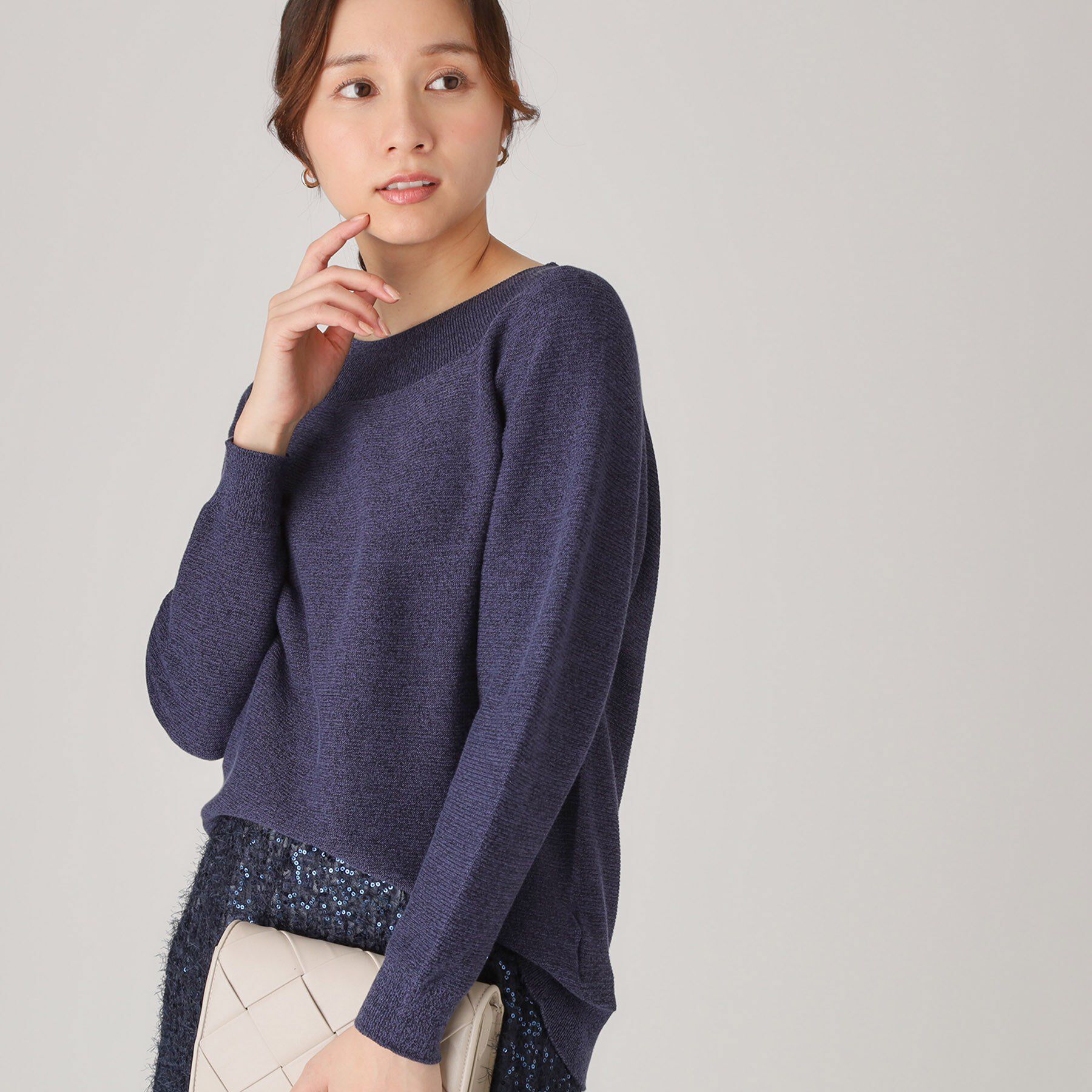 COUP DE CHANCE「【洗える／日本製】無縫製ニットトップス」|ニット・セーター|