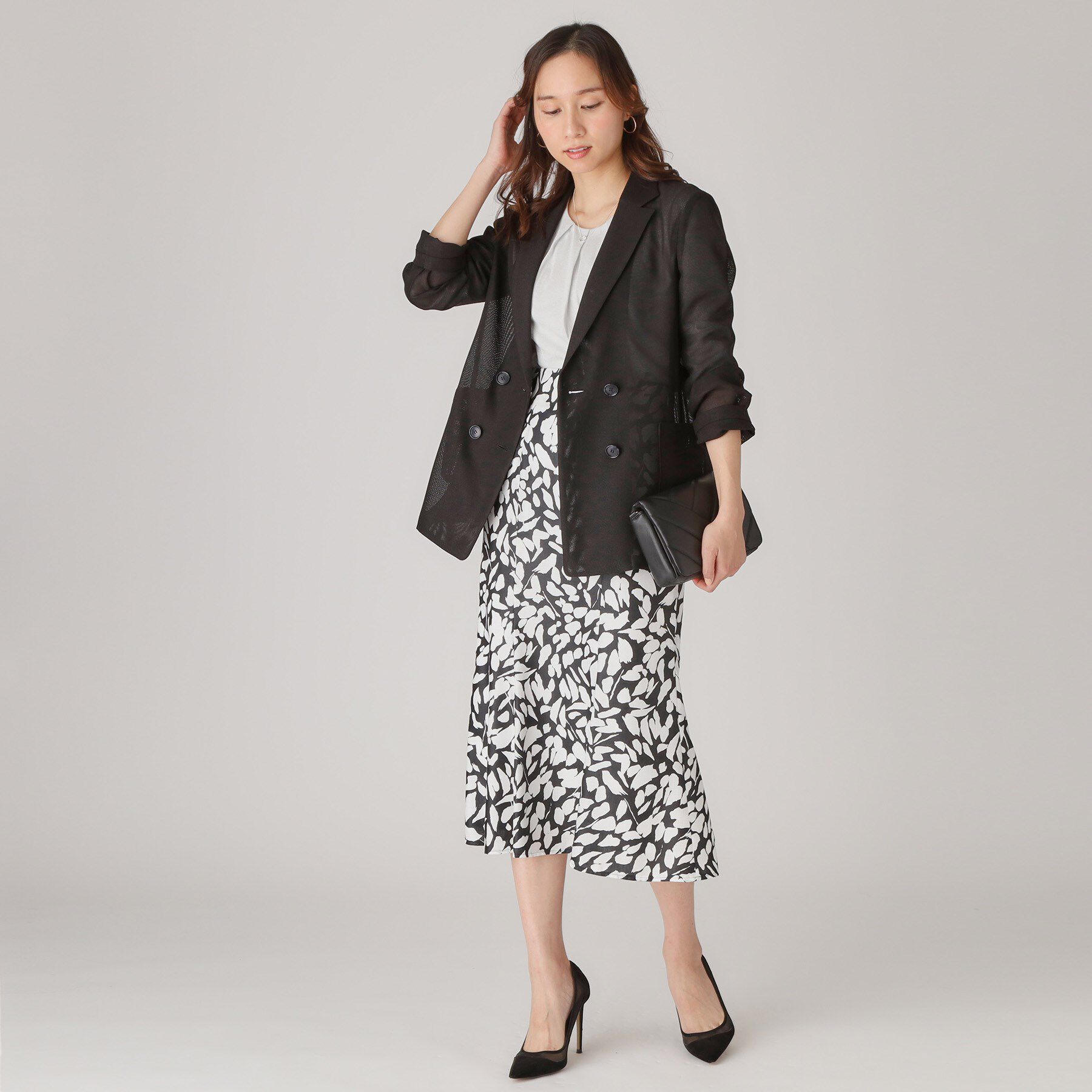 COUP DE CHANCE「【洗える／日本製／ウエスト一部ゴム】マーメイドスカート」|スカート|