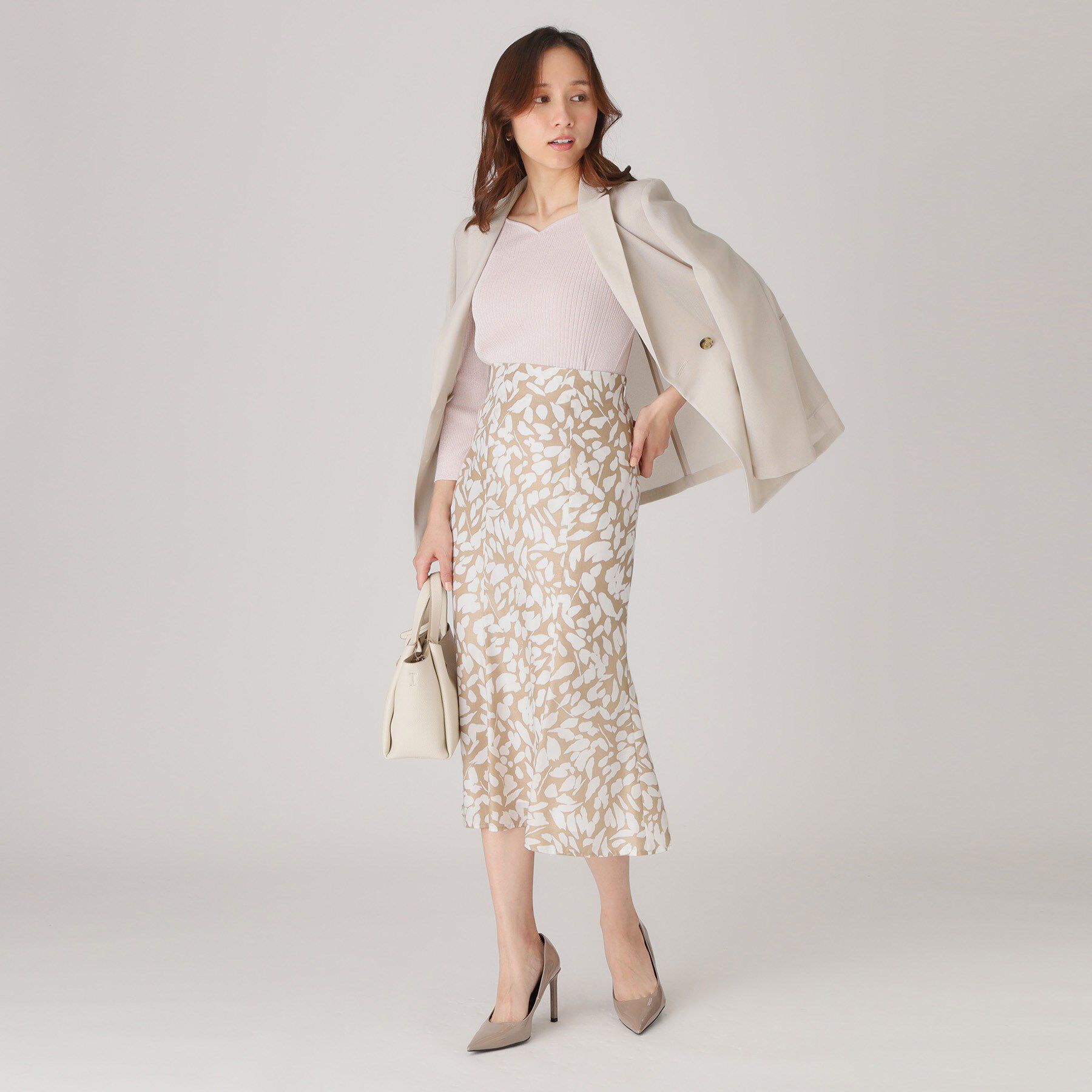 COUP DE CHANCE「【洗える／日本製／ウエスト一部ゴム】マーメイドスカート」|スカート|