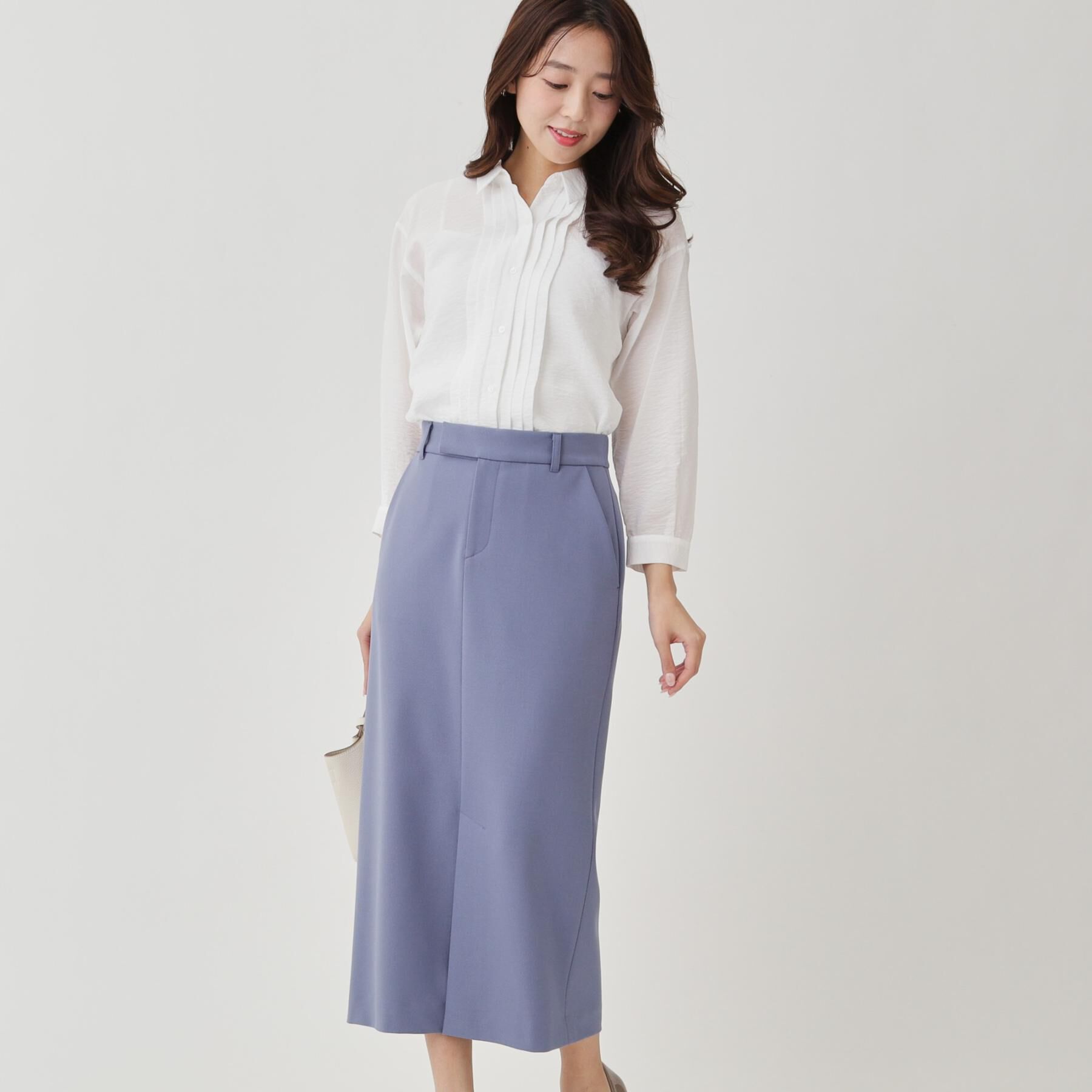 COUP DE CHANCE「【手洗い可】タックデザインブラウス」|シャツ・ブラウス|