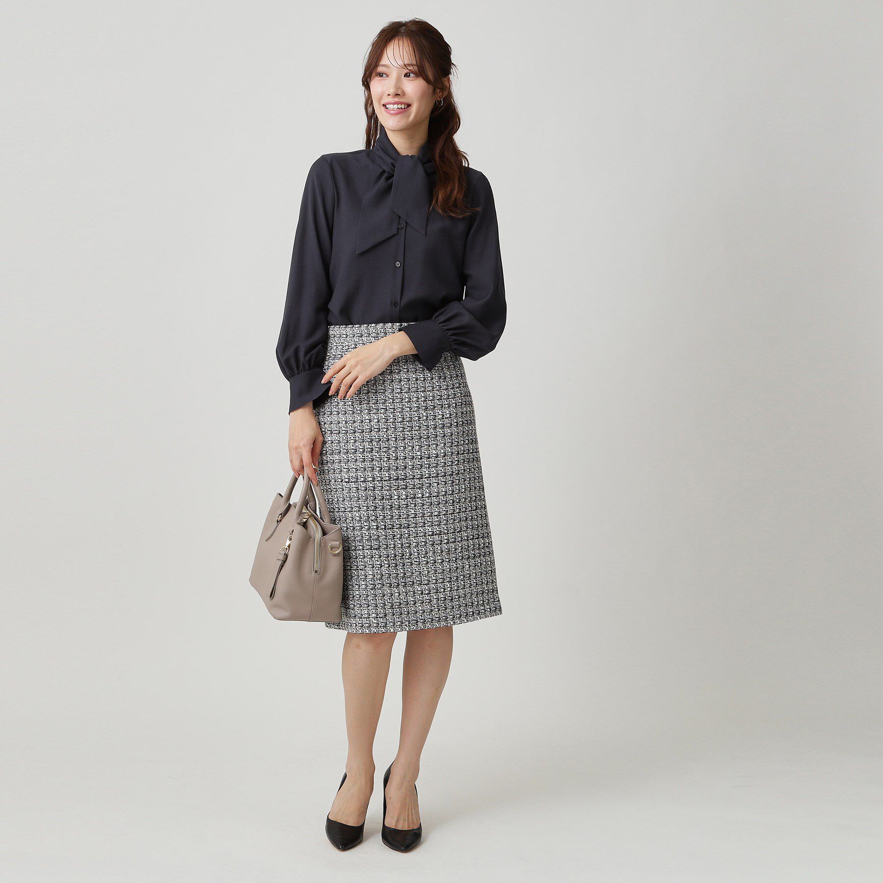 COUP DE CHANCE「【手洗い可／日本製】シアーリボンブラウス」|シャツ・ブラウス|