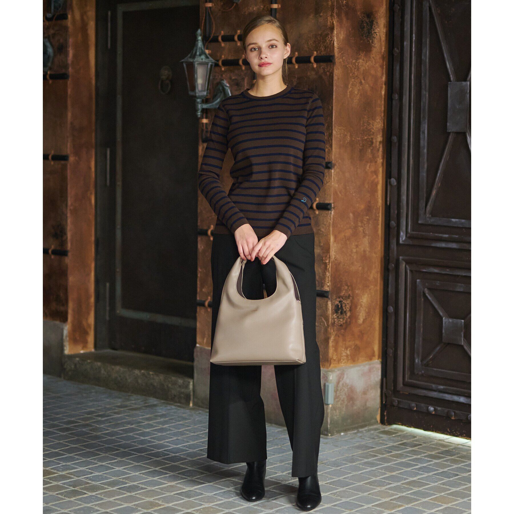 DRESSTERIOR「ストレッチフルニードルプルオーバーニット」|ニット・セーター|